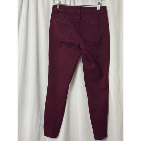 d.jeans Burgundy Skinny Pants - Fall Essential - 4 - Picture 4 of 5